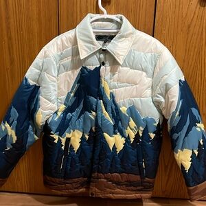 Kith Patchwork Brixton Puffed Shirt Jacket Size Medium